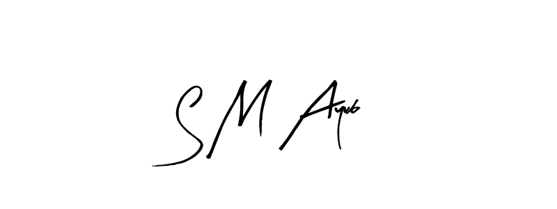 How to Draw S M Ayub signature style? Arty Signature is a latest design signature styles for name S M Ayub. S M Ayub signature style 8 images and pictures png