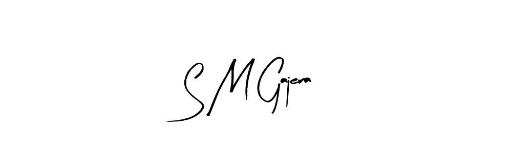 How to make S M Gajera signature? Arty Signature is a professional autograph style. Create handwritten signature for S M Gajera name. S M Gajera signature style 8 images and pictures png