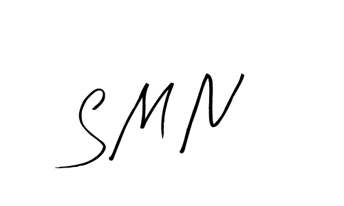 Make a beautiful signature design for name S M N. With this signature (Arty Signature) style, you can create a handwritten signature for free. S M N signature style 8 images and pictures png