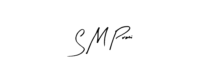 Use a signature maker to create a handwritten signature online. With this signature software, you can design (Arty Signature) your own signature for name S M Promi. S M Promi signature style 8 images and pictures png