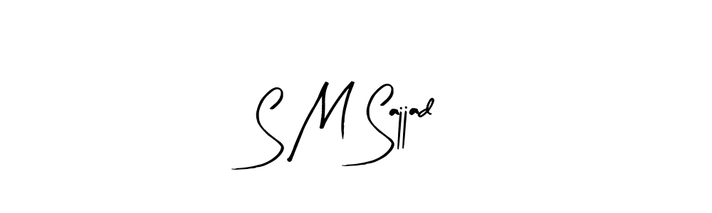 if you are searching for the best signature style for your name S M Sajjad. so please give up your signature search. here we have designed multiple signature styles  using Arty Signature. S M Sajjad signature style 8 images and pictures png