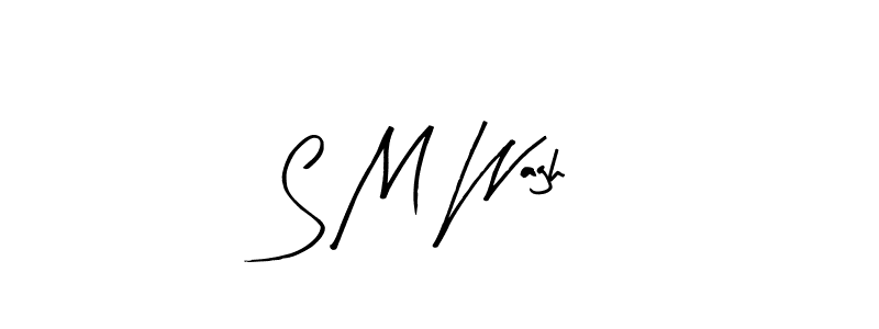 How to Draw S M Wagh signature style? Arty Signature is a latest design signature styles for name S M Wagh. S M Wagh signature style 8 images and pictures png