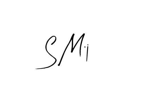 How to make S M.j signature? Arty Signature is a professional autograph style. Create handwritten signature for S M.j name. S M.j signature style 8 images and pictures png