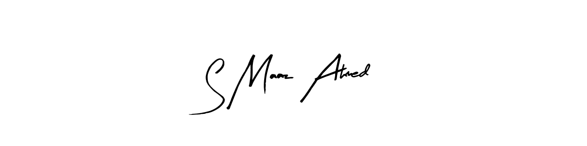 Design your own signature with our free online signature maker. With this signature software, you can create a handwritten (Arty Signature) signature for name S Maaz Ahmed. S Maaz Ahmed signature style 8 images and pictures png