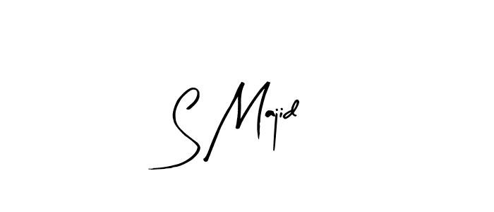 Make a beautiful signature design for name S Majid. With this signature (Arty Signature) style, you can create a handwritten signature for free. S Majid signature style 8 images and pictures png