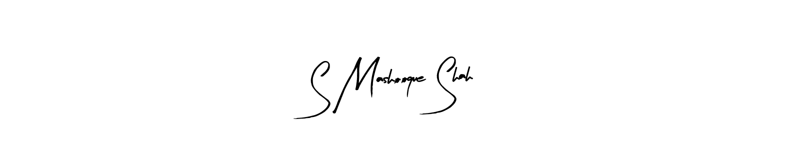 Best and Professional Signature Style for S Mashooque Shah. Arty Signature Best Signature Style Collection. S Mashooque Shah signature style 8 images and pictures png