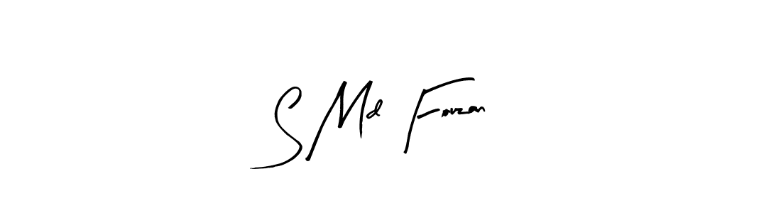 How to make S Md Fouzan signature? Arty Signature is a professional autograph style. Create handwritten signature for S Md Fouzan name. S Md Fouzan signature style 8 images and pictures png