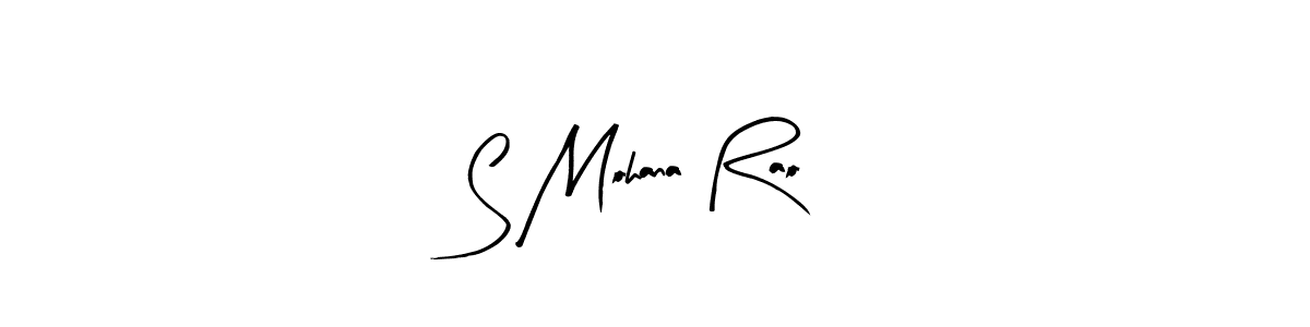 Make a beautiful signature design for name S Mohana Rao. With this signature (Arty Signature) style, you can create a handwritten signature for free. S Mohana Rao signature style 8 images and pictures png
