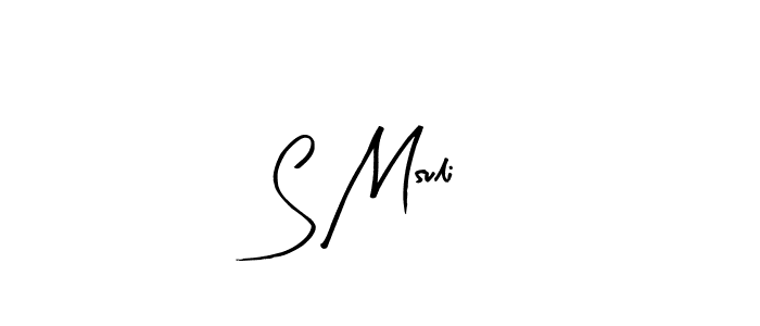 Similarly Arty Signature is the best handwritten signature design. Signature creator online .You can use it as an online autograph creator for name S Msuli. S Msuli signature style 8 images and pictures png
