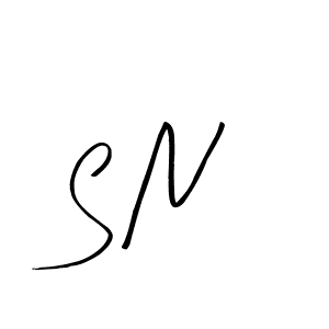 Create a beautiful signature design for name S N. With this signature (Arty Signature) fonts, you can make a handwritten signature for free. S N signature style 8 images and pictures png