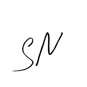 Create a beautiful signature design for name S N. With this signature (Arty Signature) fonts, you can make a handwritten signature for free. S N signature style 8 images and pictures png