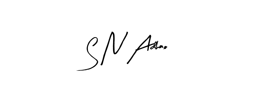 Also we have S N Adhao name is the best signature style. Create professional handwritten signature collection using Arty Signature autograph style. S N Adhao signature style 8 images and pictures png