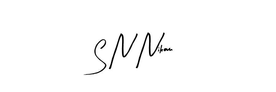 You can use this online signature creator to create a handwritten signature for the name S N Nikam. This is the best online autograph maker. S N Nikam signature style 8 images and pictures png