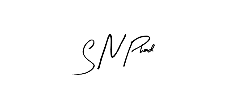 Use a signature maker to create a handwritten signature online. With this signature software, you can design (Arty Signature) your own signature for name S N Phad. S N Phad signature style 8 images and pictures png