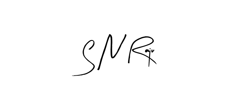 How to make S N Raju name signature. Use Arty Signature style for creating short signs online. This is the latest handwritten sign. S N Raju signature style 8 images and pictures png