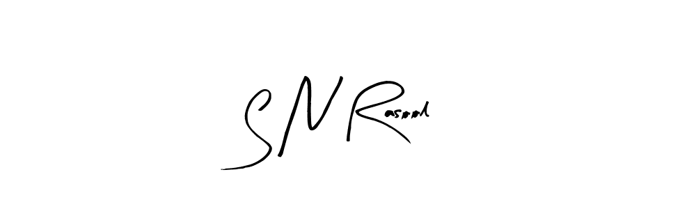Similarly Arty Signature is the best handwritten signature design. Signature creator online .You can use it as an online autograph creator for name S N Rasool. S N Rasool signature style 8 images and pictures png