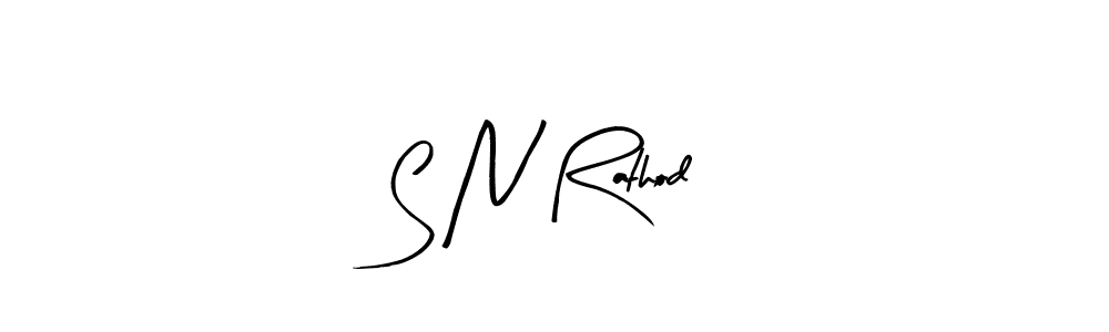 How to make S N Rathod signature? Arty Signature is a professional autograph style. Create handwritten signature for S N Rathod name. S N Rathod signature style 8 images and pictures png