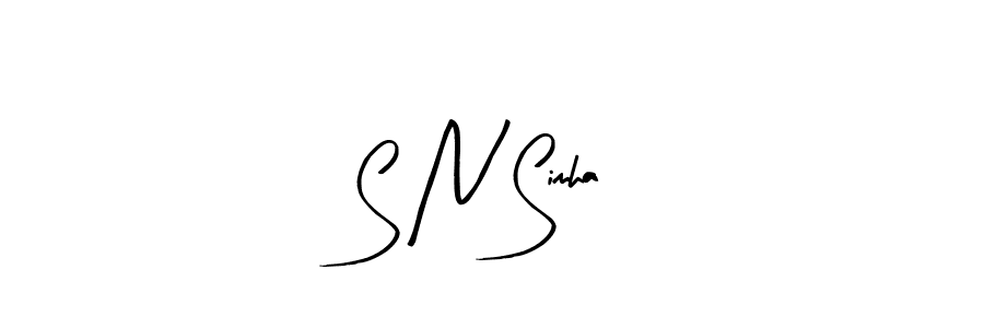 Similarly Arty Signature is the best handwritten signature design. Signature creator online .You can use it as an online autograph creator for name S N Simha. S N Simha signature style 8 images and pictures png