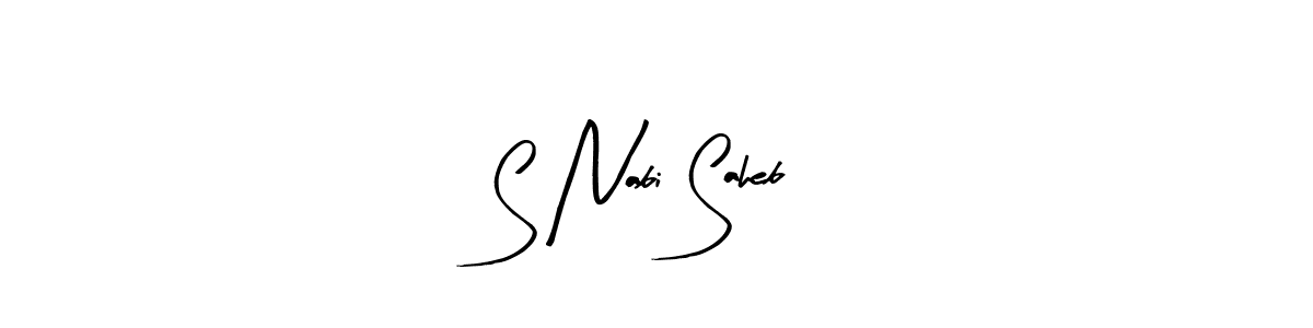 Also we have S Nabi Saheb name is the best signature style. Create professional handwritten signature collection using Arty Signature autograph style. S Nabi Saheb signature style 8 images and pictures png