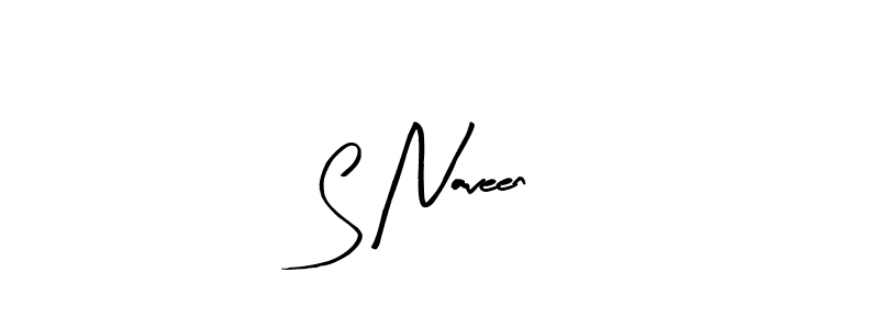 Arty Signature is a professional signature style that is perfect for those who want to add a touch of class to their signature. It is also a great choice for those who want to make their signature more unique. Get S Naveen name to fancy signature for free. S Naveen signature style 8 images and pictures png