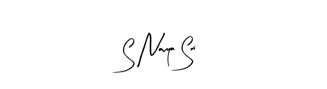 You should practise on your own different ways (Arty Signature) to write your name (S Navya Sri) in signature. don't let someone else do it for you. S Navya Sri signature style 8 images and pictures png