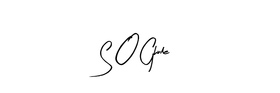 Similarly Arty Signature is the best handwritten signature design. Signature creator online .You can use it as an online autograph creator for name S O Ghule. S O Ghule signature style 8 images and pictures png