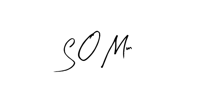 Similarly Arty Signature is the best handwritten signature design. Signature creator online .You can use it as an online autograph creator for name S O Mun. S O Mun signature style 8 images and pictures png