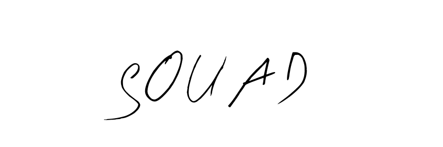 Similarly Arty Signature is the best handwritten signature design. Signature creator online .You can use it as an online autograph creator for name S O U A D. S O U A D signature style 8 images and pictures png