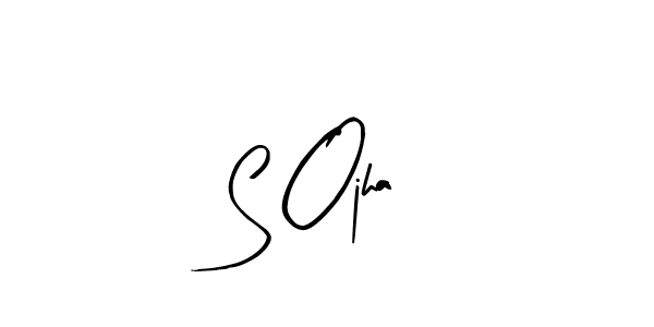Arty Signature is a professional signature style that is perfect for those who want to add a touch of class to their signature. It is also a great choice for those who want to make their signature more unique. Get S Ojha name to fancy signature for free. S Ojha signature style 8 images and pictures png