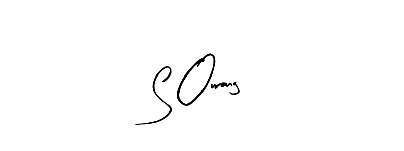 How to make S Ourang signature? Arty Signature is a professional autograph style. Create handwritten signature for S Ourang name. S Ourang signature style 8 images and pictures png