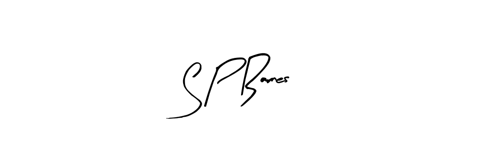 S P Barnes stylish signature style. Best Handwritten Sign (Arty Signature) for my name. Handwritten Signature Collection Ideas for my name S P Barnes. S P Barnes signature style 8 images and pictures png