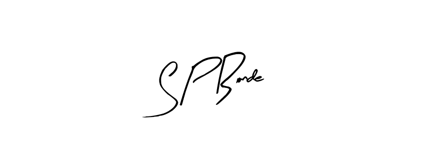Create a beautiful signature design for name S P Bonde. With this signature (Arty Signature) fonts, you can make a handwritten signature for free. S P Bonde signature style 8 images and pictures png