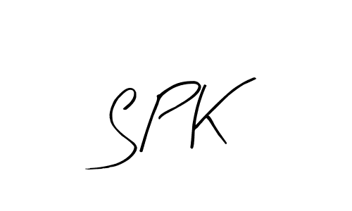 Similarly Arty Signature is the best handwritten signature design. Signature creator online .You can use it as an online autograph creator for name S P K. S P K signature style 8 images and pictures png