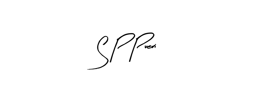 The best way (Arty Signature) to make a short signature is to pick only two or three words in your name. The name S P Pueri include a total of six letters. For converting this name. S P Pueri signature style 8 images and pictures png