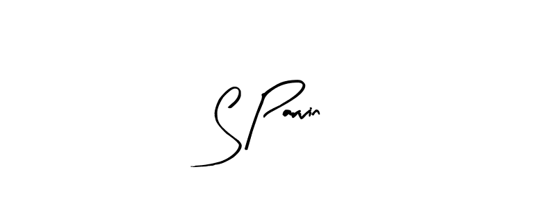 Design your own signature with our free online signature maker. With this signature software, you can create a handwritten (Arty Signature) signature for name S Parvin. S Parvin signature style 8 images and pictures png