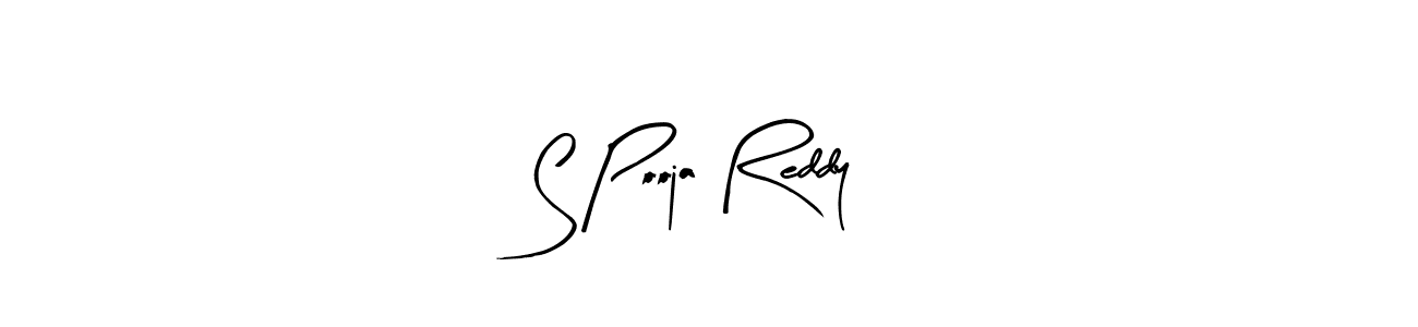 This is the best signature style for the S Pooja Reddy name. Also you like these signature font (Arty Signature). Mix name signature. S Pooja Reddy signature style 8 images and pictures png