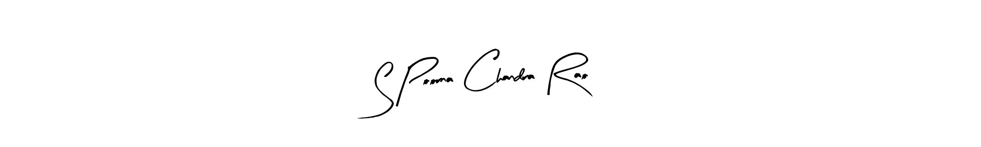 You can use this online signature creator to create a handwritten signature for the name S Poorna Chandra Rao. This is the best online autograph maker. S Poorna Chandra Rao signature style 8 images and pictures png