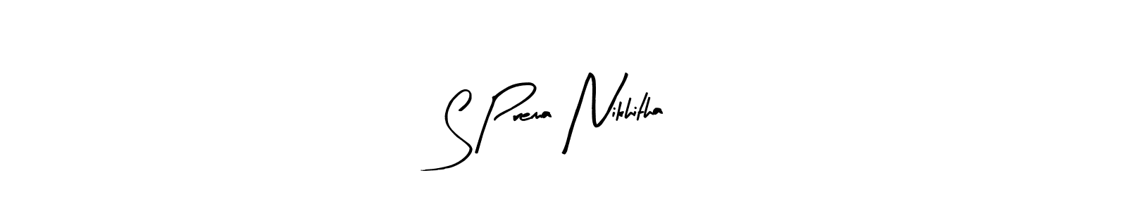 You can use this online signature creator to create a handwritten signature for the name S Prema Nikhitha. This is the best online autograph maker. S Prema Nikhitha signature style 8 images and pictures png