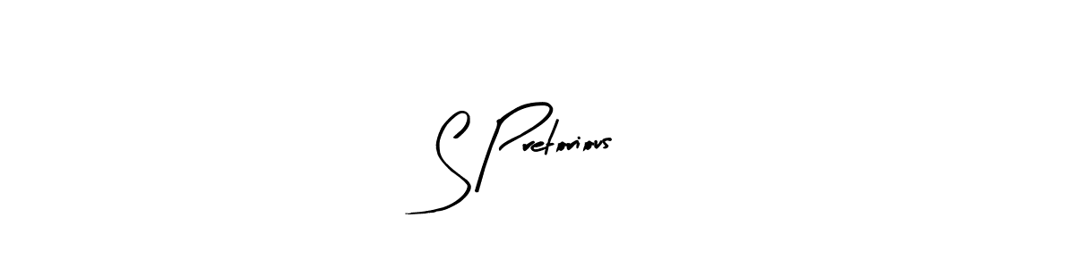 How to make S Pretorious name signature. Use Arty Signature style for creating short signs online. This is the latest handwritten sign. S Pretorious signature style 8 images and pictures png