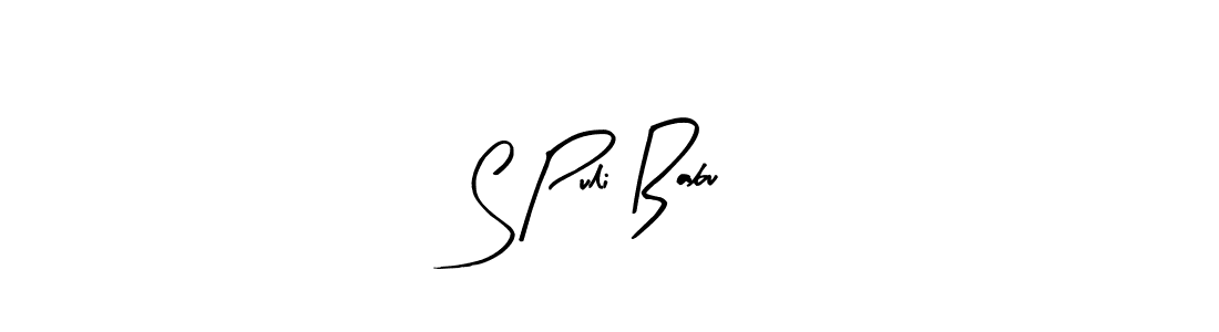 You can use this online signature creator to create a handwritten signature for the name S Puli Babu. This is the best online autograph maker. S Puli Babu signature style 8 images and pictures png