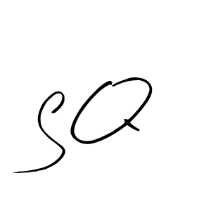 Create a beautiful signature design for name S Q. With this signature (Arty Signature) fonts, you can make a handwritten signature for free. S Q signature style 8 images and pictures png