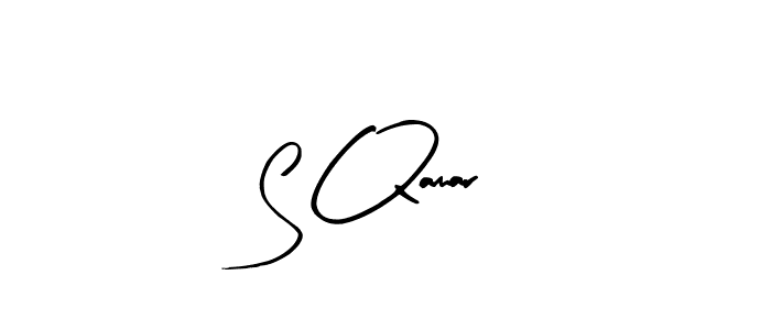 S Qamar stylish signature style. Best Handwritten Sign (Arty Signature) for my name. Handwritten Signature Collection Ideas for my name S Qamar. S Qamar signature style 8 images and pictures png