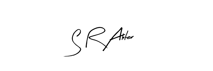 How to Draw S R Akter signature style? Arty Signature is a latest design signature styles for name S R Akter. S R Akter signature style 8 images and pictures png