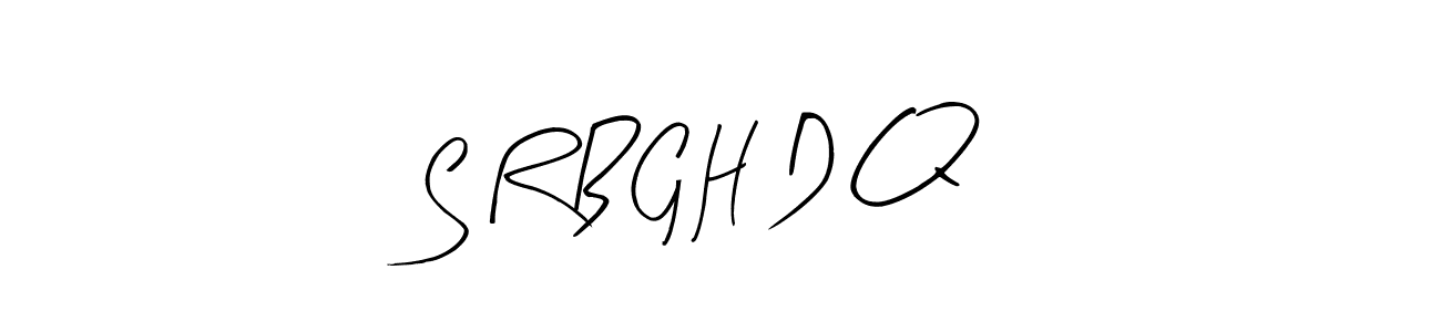 Similarly Arty Signature is the best handwritten signature design. Signature creator online .You can use it as an online autograph creator for name S R B G H D Q. S R B G H D Q signature style 8 images and pictures png