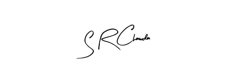 Arty Signature is a professional signature style that is perfect for those who want to add a touch of class to their signature. It is also a great choice for those who want to make their signature more unique. Get S R Chawda name to fancy signature for free. S R Chawda signature style 8 images and pictures png