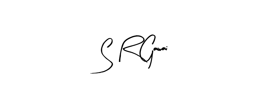 Arty Signature is a professional signature style that is perfect for those who want to add a touch of class to their signature. It is also a great choice for those who want to make their signature more unique. Get S R Gawai name to fancy signature for free. S R Gawai signature style 8 images and pictures png