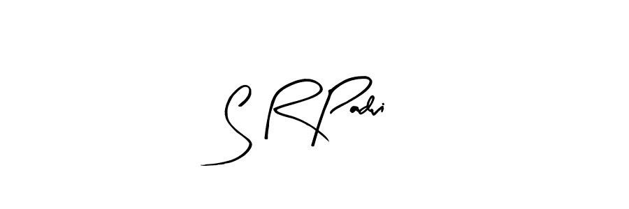 Use a signature maker to create a handwritten signature online. With this signature software, you can design (Arty Signature) your own signature for name S R Padvi. S R Padvi signature style 8 images and pictures png