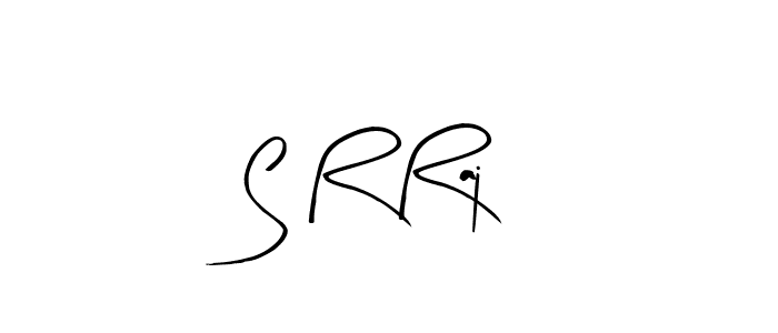 How to make S R Raj name signature. Use Arty Signature style for creating short signs online. This is the latest handwritten sign. S R Raj signature style 8 images and pictures png