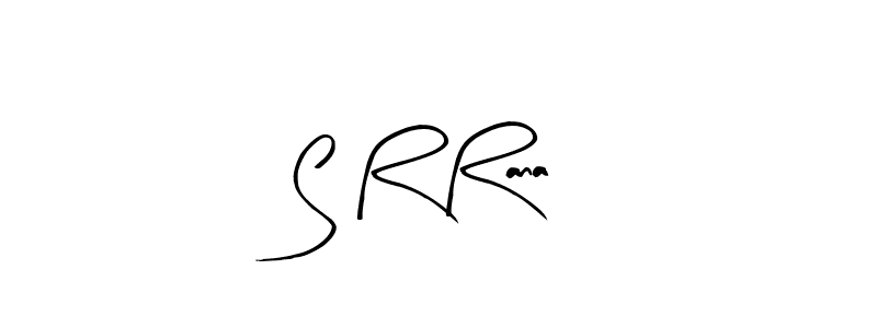 Make a beautiful signature design for name S R Rana. With this signature (Arty Signature) style, you can create a handwritten signature for free. S R Rana signature style 8 images and pictures png