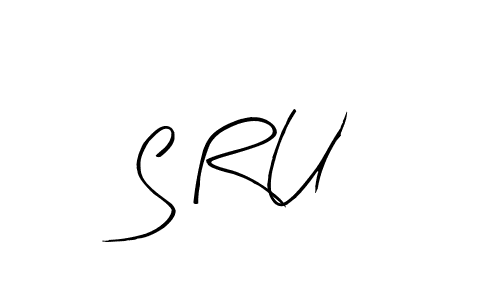 Create a beautiful signature design for name S R U. With this signature (Arty Signature) fonts, you can make a handwritten signature for free. S R U signature style 8 images and pictures png